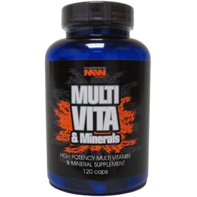  Muscle World Nutrition Multi Vita & Minerals 120 