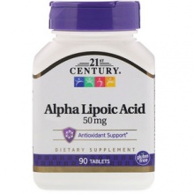 Альфа-Липоевая кислота 21st Century  50 мг 90 капсул