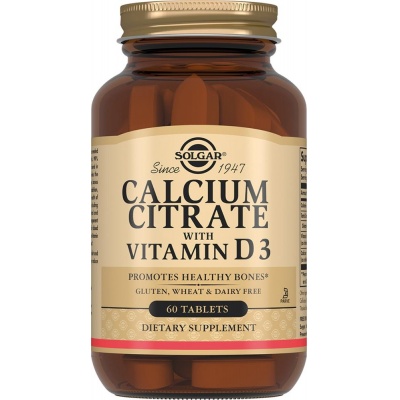  Solgar Calcium Citrate with Vitamin D3 60 