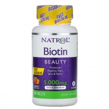Витамины NATROL Biotin 5000 мкг 90 таблеток