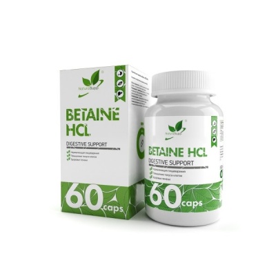  NaturalSupp Betaine HCI 500 mg 60 